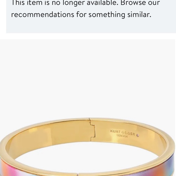 Kurt Geiger London Crystal Rainbow Hinge Bangle - Picture 4 of 7